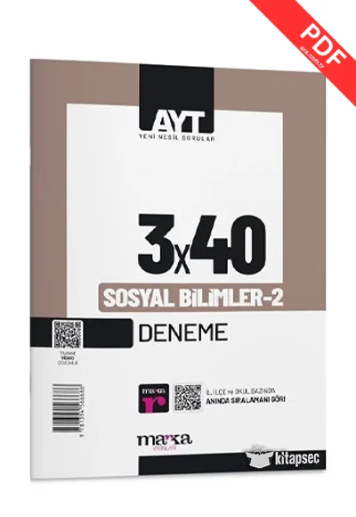 2025 YKS AYT Sosyal Bilimler2 3x40 Deneme Marka Yayınları