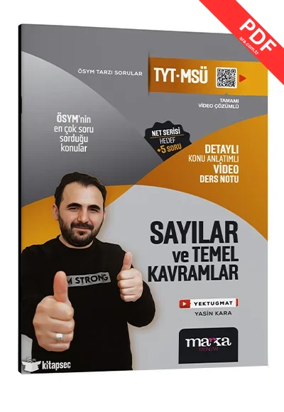 2025 YKS TYT MSÜ Sayılar ve Temel Kavramlar Konu Anlatımlı Video Ders Notu Marka Yayınları