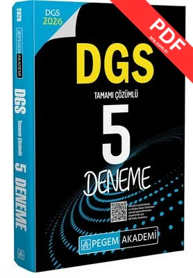 2026 DGS Tamamı Çözümlü 5 Deneme