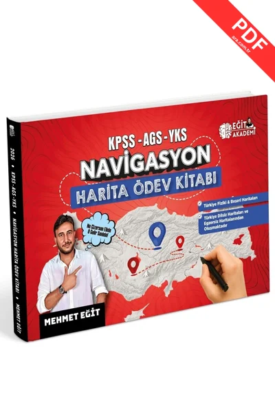 2026 KPSS-AGS-YKS Navigasyon Harita Ödev Kitabı Eğit Akademi