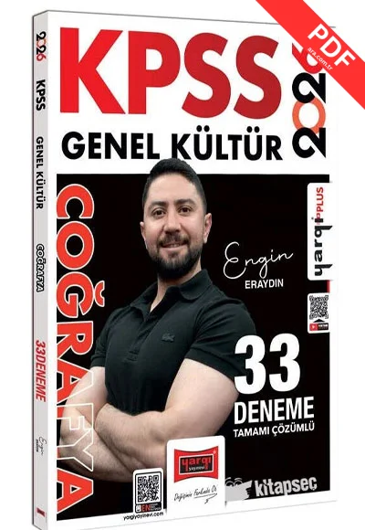 2026 KPSS Coğrafya 33 Deneme Çözümlü Engin Eraydın Yargı Yayınları