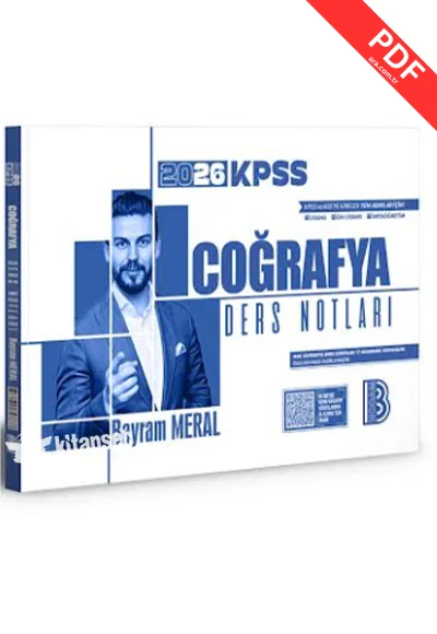 2026 KPSS Coğrafya Ders Notları Benim Hocam Yayınları