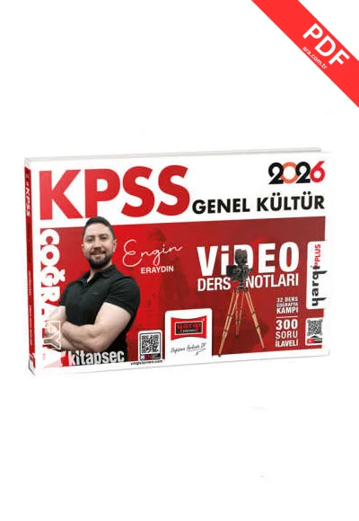 2026 KPSS Genel Kültür Coğrafya Video Ders Notları (Engin Eraydın) Yargı Yayınları