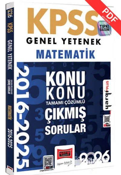 2026 KPSS Genel Yetenek Matematik 2016-2026 Konu Konu Tamamı Çözümlü Çıkmış Sorular Yargı Yayınları