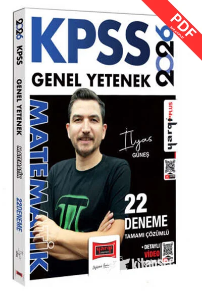 2026 KPSS Genel Yetenek Tamamı Çözümlü Matematik 22 Deneme (İlyas Güneş) Yargı Yayınları