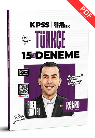 2026 KPSS Genel Yetenek Türkçe 15`li Deneme Retro Yayıncılık