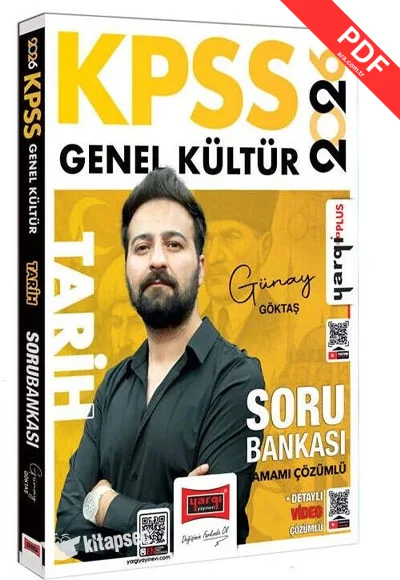 2026 KPSS Tarih Soru Bankası Çözümlü Günay Göktaş Yargı Yayınları