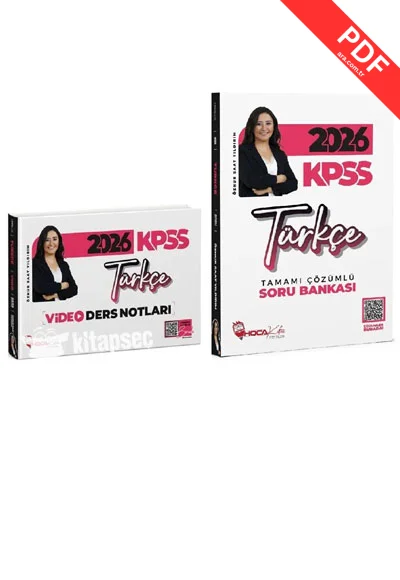 2026 KPSS Türkçe Video Ders Notları + Soru Bankası 2 li Set Öznur Saat Yıldırım Hoca Kafası Yayınları