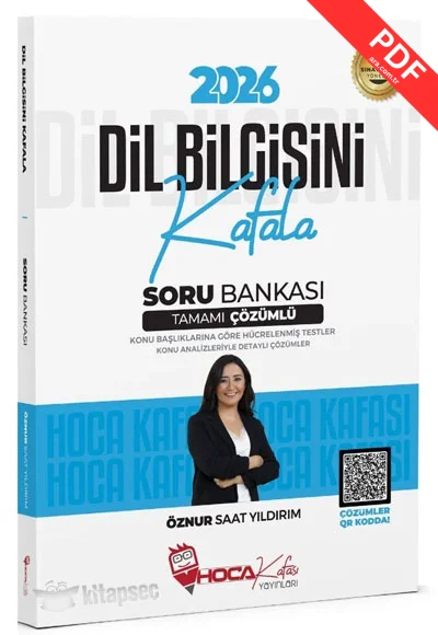 2026 KPSS TYT Dil Bilgisini Kafala Soru Bankası Çözümlü - Öznur Saat Yıldırım Hoca Kafası Yayınları