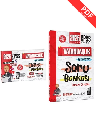 2026 KPSS Vatandaşlık Akademisi Video Ders Notları + Soru Bankası 2 li Set Emrah Vahap Özkaraca İndeks Akademi Yayıncılık