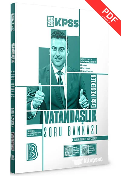 2026 KPSS Vatandaşlık Tamamı Video Çözümlü Soru Bankası Benim Hocam Yayınları