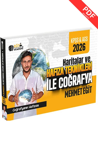 2026 MEB AGS KPSS Mehmet Eğit Haritalar ve Hafıza Teknikleriyle Coğrafya Eğit Akademi