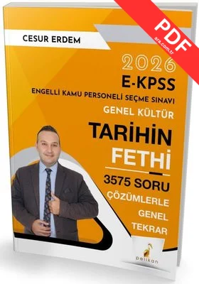 2026 E-KPSS Genel Kültür Tarihin Fethi 3575 Soru Çözümlerle Genel Tekrar