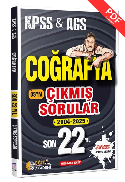 2026 KPSS Coğrafya Son 22 Yıl Çıkmış Sorular Mehmet Eğit Eğit Akademi
