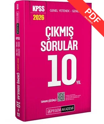 2026 KPSS Genel Yetenek Genel Kültür Tamamı Çözümlü Çıkmış Sorular 10 Yıl