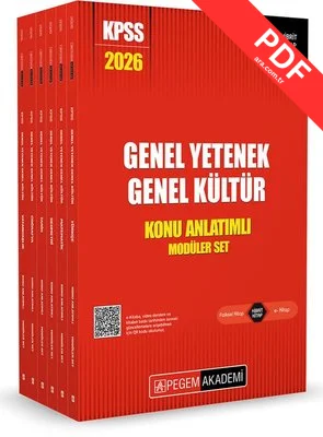 2026 KPSS Genel Yetenek Genel Kültür Lisans Konu Anlatımlı Modüler Seti - 6 Kitap Takım