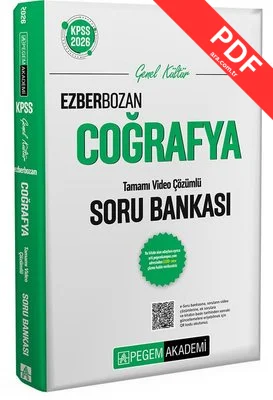 2026 KPSS Genel Yetenek Genel Kültür Ezberbozan Coğrafya Tamamı Video Çözümlü Soru Bankası