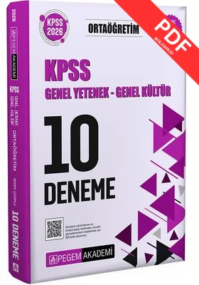 2026 KPSS Genel Yetenek Genel Kültür Ortaöğretim Tamamı Çözümlü 10 Deneme