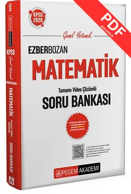2026 KPSS Genel Yetenek Genel Kültür Ezberbozan Matematik Tamamı Video Çözümlü Soru Bankası