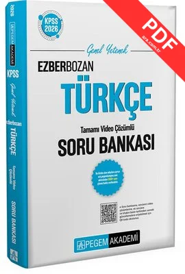 2026 KPSS Genel Yetenek Genel Kültür Ezberbozan Türkçe Tamamı Video Çözümlü Soru Bankası