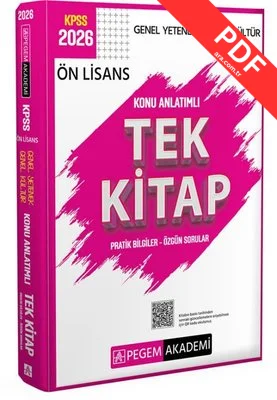 2026 KPSS Genel Yetenek - Genel Kültür Ön Lisans Konu Anlatımlı Tek Kitap