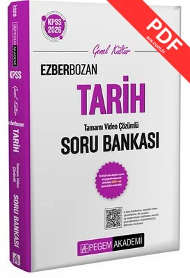 2026 KPSS Genel Yetenek Genel Kültür Ezberbozan Tarih Tamamı Video Çözümlü Soru Bankası