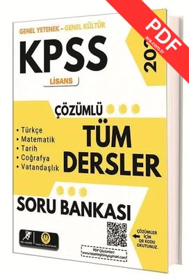2026 KPSS Lisans Tüm Dersler Çözümlü Soru Bankası