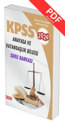 2026 KPSS Lise - Önlisans Anayasa ve Vatandaşlık Bilgisi Soru Bankası
