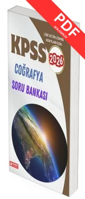 2026 KPSS Lise - Önlisans Coğrafya Soru Bankası