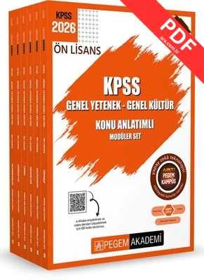 2026 KPSS Ön Lisans Konu Anlatımlı Modüler Set Genel Yetenek Genel Kültür Seti - 6 Kitap Takım