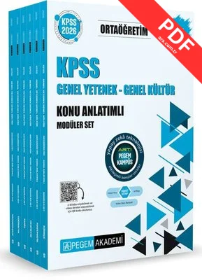 2026 KPSS Ortaöğretim Konu Anlatımlı Modüler Set Genel Yetenek Genel Kültür Seti - 6 Kitap Takım