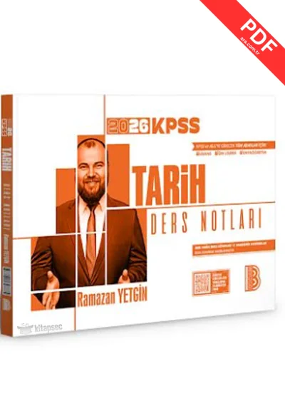 2026 KPSS Tarih Ders Notları Benim Hocam Yayınları