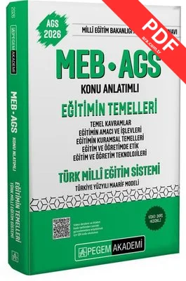 2026 MEB - AGS Konu Anlatımlı Eğitimin Temelleri Türk Milli Eğitim Sistemi Temel Kavramlar Eğitimin