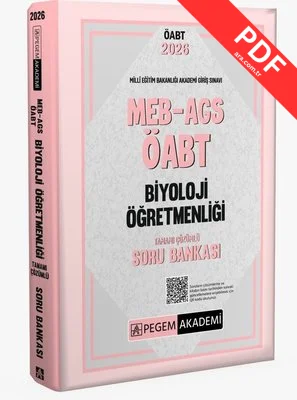 2026 MEB AGS ÖABT Biyoloji Öğretmenliği Tamamı Çözümlü Soru Bankası