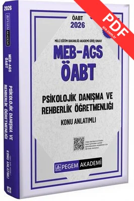 2026 MEB AGS ÖABT Psikolojik Danışma ve Rehberlik Konu Anlatımlı