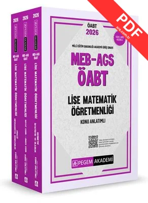 2026 MEB AGS ÖABT Lise Matematik Öğretmenliği Konu Anlatımlı - 3 Kitap Takım