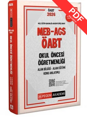 2026 MEB AGS ÖABT Okul Öncesi Öğretmenliği Alan Bilgisi - Alan Eğitimi - Konu Anlatımlı