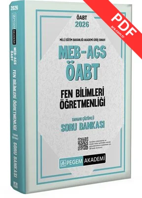 2026 MEB AGS ÖABT Fen Bilimleri Öğretmenliği Tamamı Çözümlü Soru Bankası