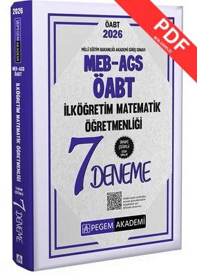 2026 MEB AGS ÖABT İlköğretim Matematik Öğretmenliği Tamamı Çözümlü 7 Deneme