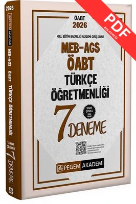 2026 MEB AGS ÖABT Türkçe Öğretmenliği Tamamı Çözümlü 7 Deneme