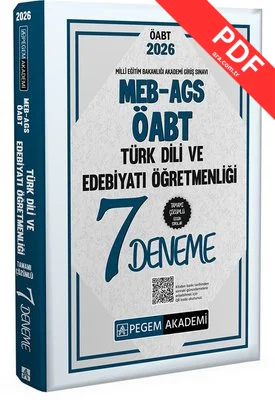 2026 MEB AGS ÖABT Türk Dili ve Edebiyatı Öğretmenliği Tamamı Çözümlü 7 Deneme