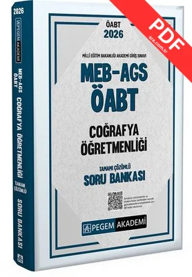 2026 MEB AGS ÖABT Coğrafya Öğretmenliği Tamamı Çözümlü Soru Bankası