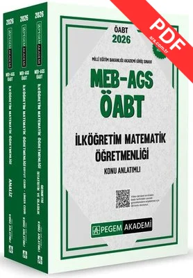 2026 MEB AGS ÖABT İlköğretim Matematik Konu Anlatımlı (3 Kitap)