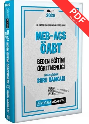 2026 MEB AGS ÖABT Beden Eğitimi Öğretmenliği Tamamı Çözümlü Soru Bankası