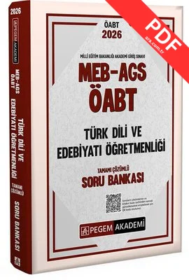2026 MEB AGS ÖABT Türk Dili ve Edebiyatı Öğretmenliği Tamamı Çözümlü Soru Bankası
