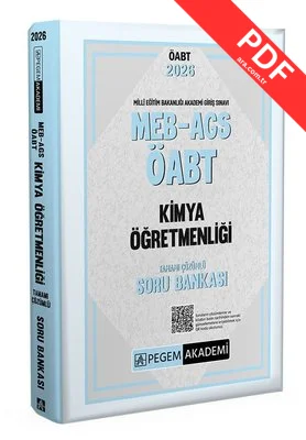 2026 MEB AGS ÖABT Kimya Öğretmenliği Tamamı Çözümlü Soru Bankası