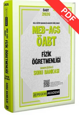 2026 MEB AGS ÖABT Fizik Öğretmenliği Tamamı Çözümlü Soru Bankası