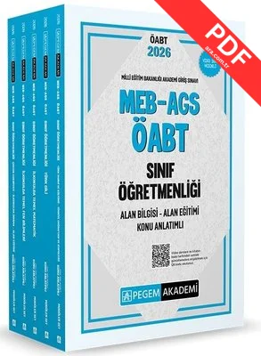 2026 MEB AGS ÖABT Sınıf Öğretmenliği Alan Bilgisi - Alan Eğitimi Konu Anlatımlı Seti - 5 Kitap Takım
