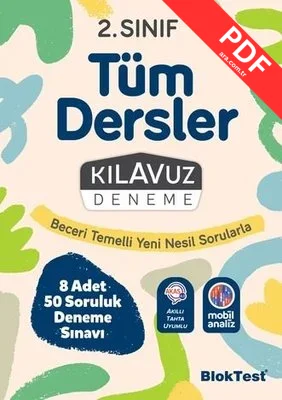 2.Sınıf Bloktest Tüm Dersler Kılavuz Deneme PDF indir