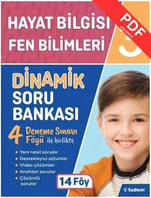 3.Sınıf Hayat Bilgisi + Fen Bilimleri Dinamik Soru Bankası